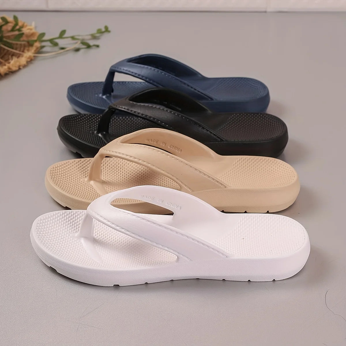 New women's elegant arch support flip flops, indoor/outdoor use, summer beach sandals, casual shoes with EVA soles, comfortable